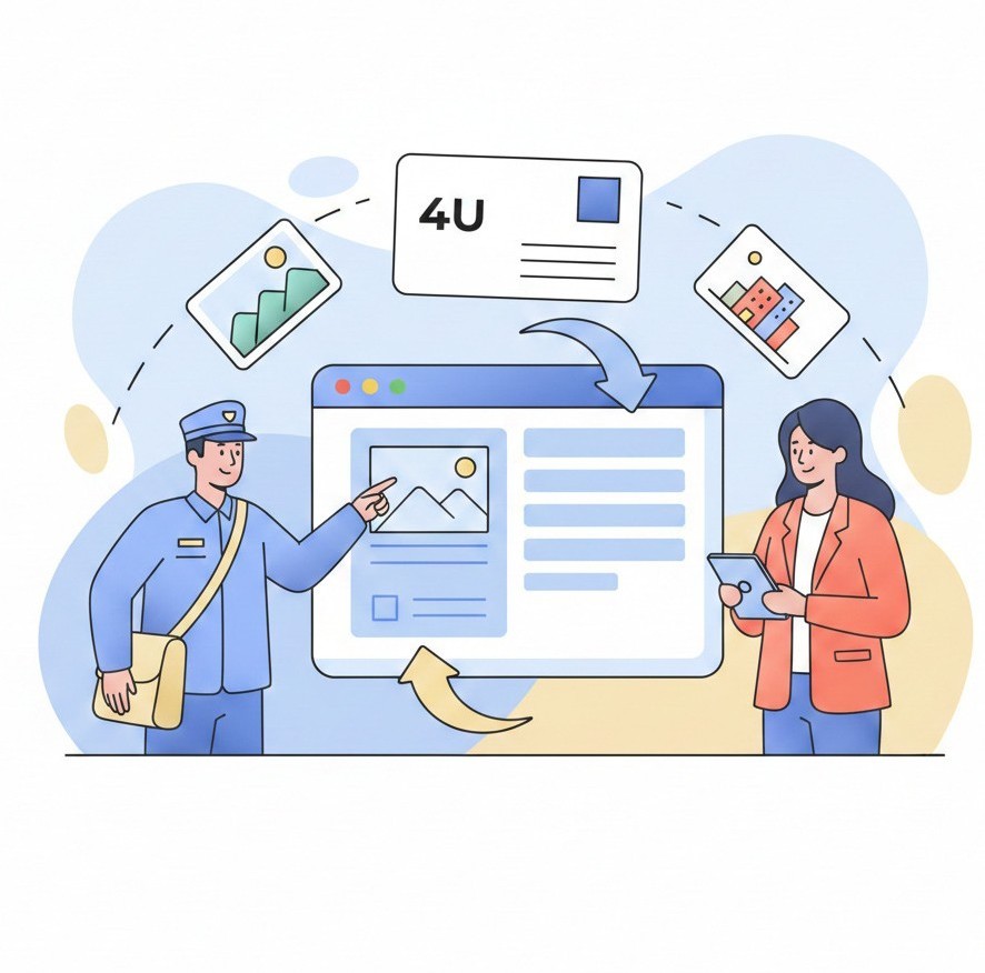 Postcard Designer Interface