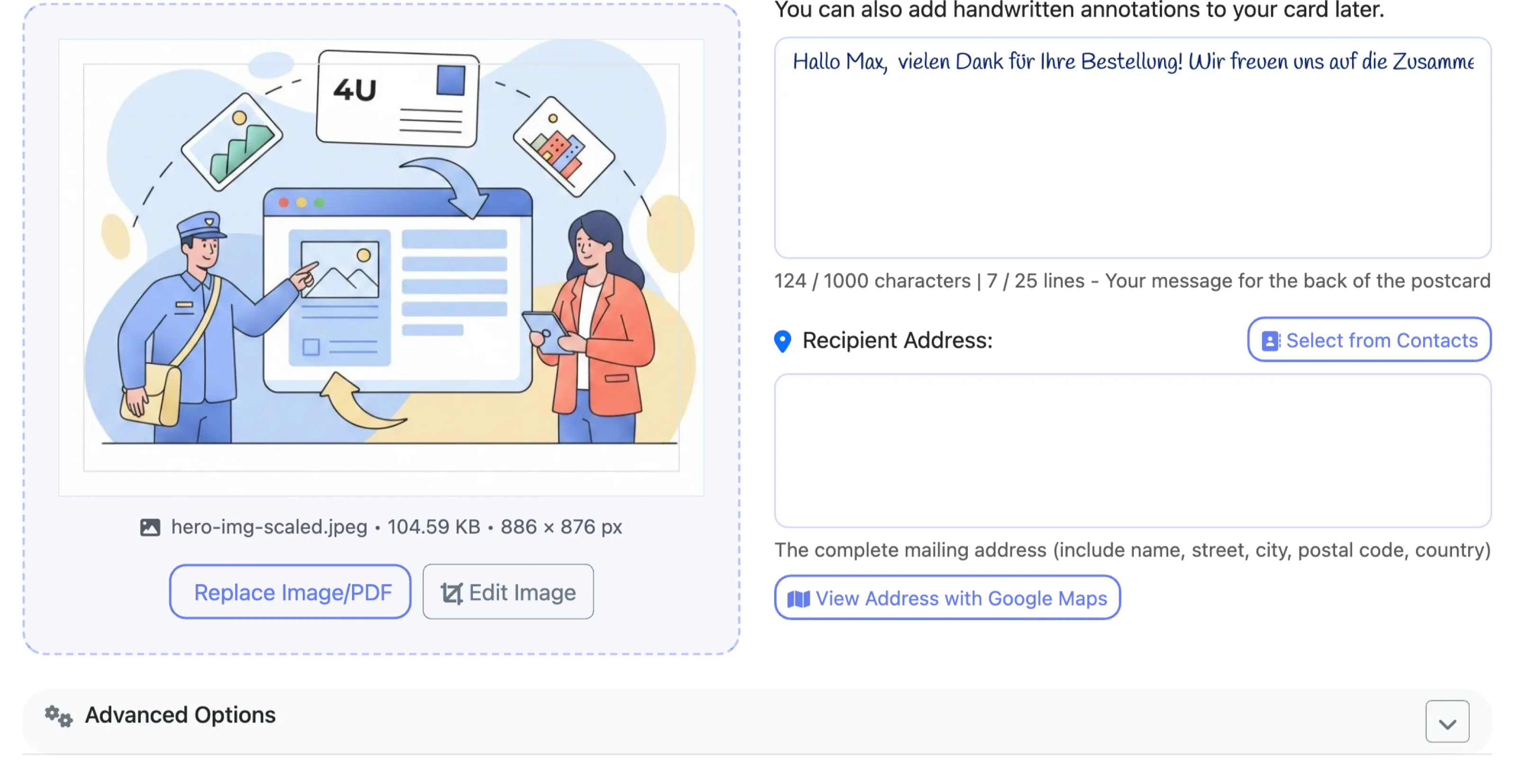 Design or Upload Screenshot